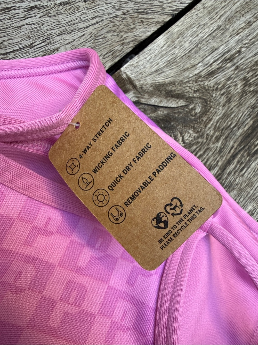 NEW PINK Victoria’s Secret Pink Sports Bra Cropped Cami - Picture 4 of 5